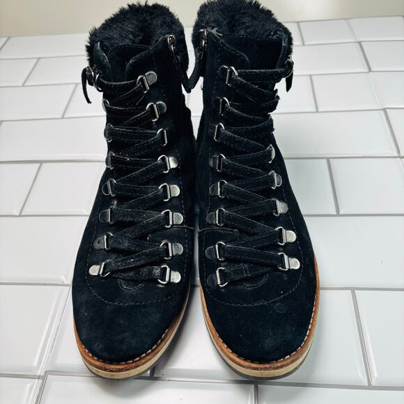 Kate Spade New York BLACK SPORT SUEDE Women's Maira Hiking Boot, US 6 M - Picture 9 of 11